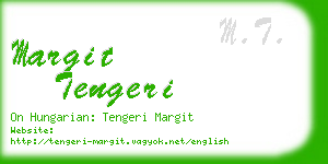 margit tengeri business card